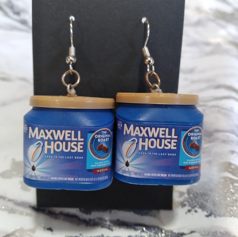 ☕Maxwell House Coffee Earrings☕